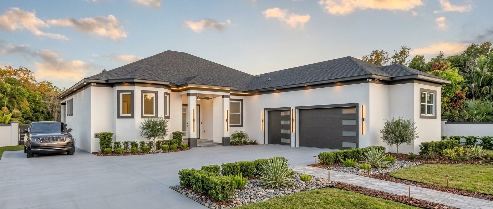 Completed luxury home by The McFarlane Construction Group